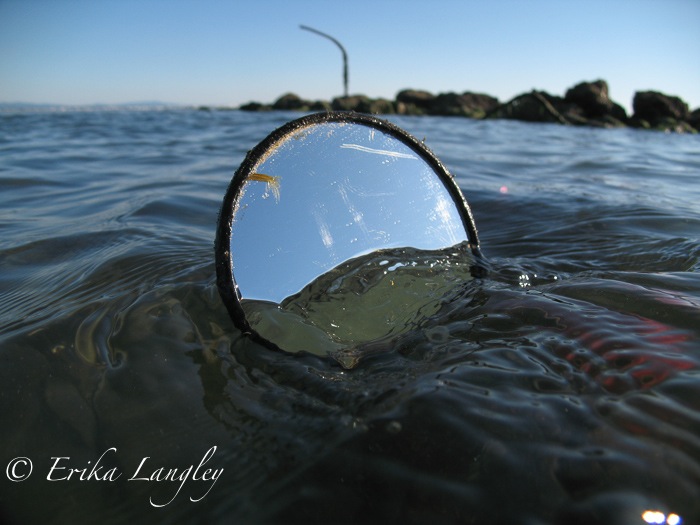 Mirror in water, Washaway Beach
